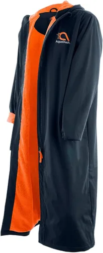 Miniatura 9 de AquaDash Parka de natación sostenibles, unisex, para adultos y jóvenes, extra larga, algodón natural, anteriormente grandes parkas de natación