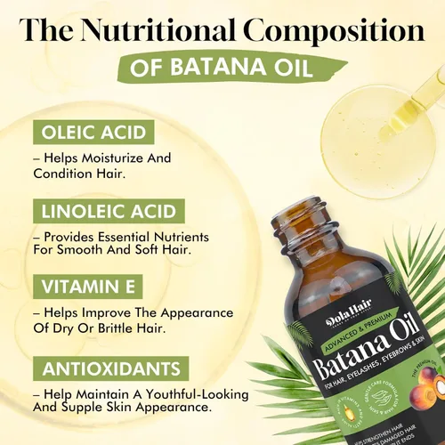 Miniatura 2 de Dolahair Batana Oil for Hair Growth Nourishes Damaged Hair to Prevent Hair Loss Natural Hair Growth and Conditioner Oil 2.02 Fl Oz (Pack of 2)
