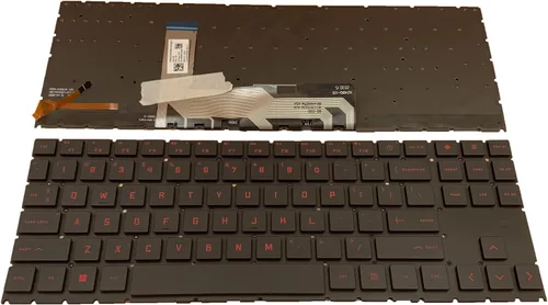 Miniatura 9 de Teclado retroiluminado rojo para portátil HP OMEN 15 2020 15-EN 15-EK 16-B 16-C 15-EN0010CA 15-EK0019NR 15-EN 15-EN0013DX 15-EN0023DX TPN-Q238