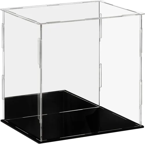 Miniatura 3 de Vitrina acrílica, versátil escaparate coleccionable para figuras de acción y juguetes, 1 paquete (negro, 7.8 x 5.9 x 7.8 pulgadas)