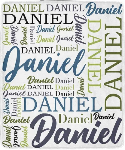 Miniatura 17 de Manta personalizada con nombre para bebés, niños y niñas, mantas de bebé personalizadas con nombre para adultos y niños, manta personalizada