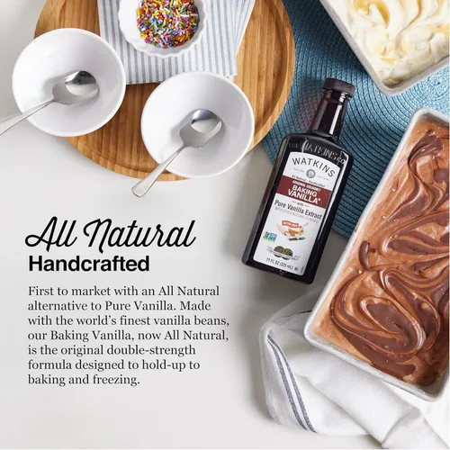 Miniatura 4 de Watkins All Natural Original Gourmet - Vainilla para hornear, con extracto de vainilla puro, 11 onzas líquidas (paquete de 1), el embalaje puede