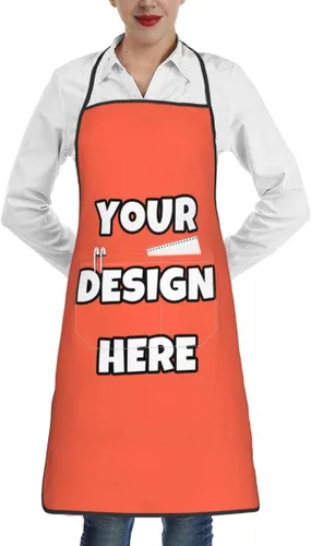 Miniatura 58 de Delantal personalizado con logotipo de imagen, nombre de texto, delantales de cocina personalizados para chef para hombres y mujeres