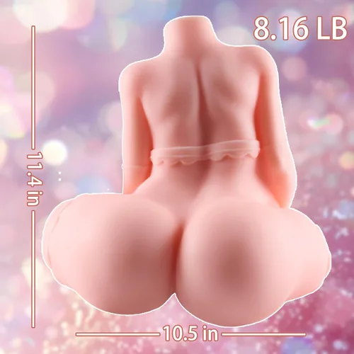 Miniatura 5 de Muñeca sexual embarazada de 8.2 libras, masturbador masculino, torso masculino, muñecas sexuales vestidas con pechos grandes, culo vientre y coño