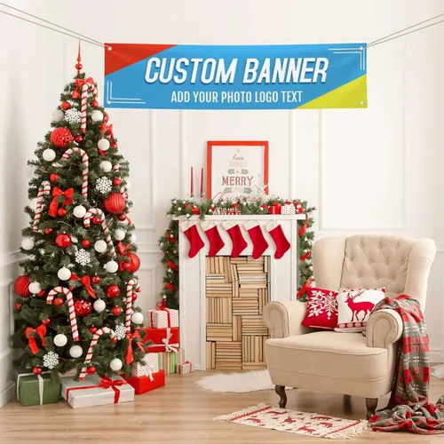 Miniatura 3 de Banners y letreros personalizados para exteriores, personalizables, con foto, texto, decoración de impresión para fiesta de cumpleaños, negocios, 4