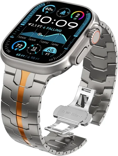 Miniatura 25 de Correa de acero inoxidable WINGLE para Apple Watch Band Ultra 3/2/1 Banda Ultra 49mm 46mm 45mm 44mm 42mm Series 11/10 SE 3/2/1 para hombres, bandas
