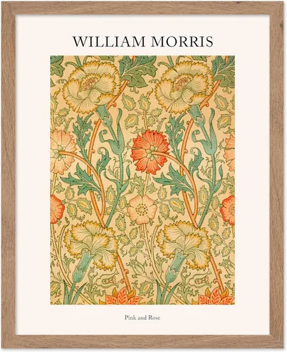 Miniatura 38 de Poster Master Póster vintage de William Morris, estampado de patrón retro de Santiago, arte de flores, arte de patrón textil, regalo para hombres