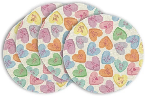 Miniatura 11 de Artoid Mode Ture Love - Juego de 4 manteles individuales de San Valentín de 12 x 18 pulgadas para decoración de fiestas, cocina, comedor
