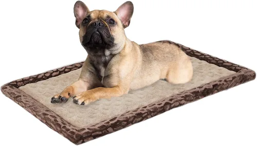 Miniatura 10 de Almohadilla grande para jaula de perros de 36 pulgadas, gris, cama de espuma viscoelástica para perrera de perros, franela suave, lavable