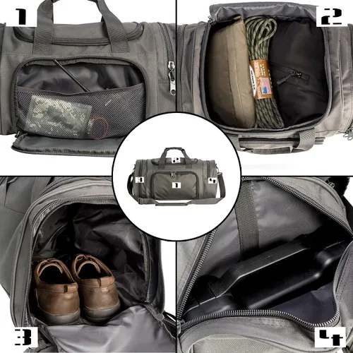 Miniatura 6 de Miramrax Bolsa de gimnasio para hombres y mujeres con compartimento para zapatos, deporte, fin de semana, viajes, durante la noche, bolsa