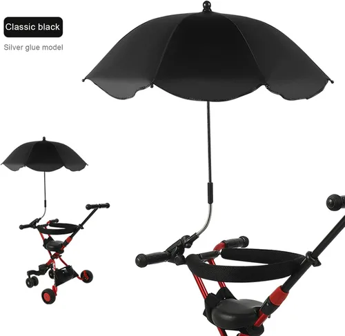 Miniatura 3 de TITA-DONG Paraguas para silla con abrazadera, silla de playa ajustable universal, con protección UV, sombrilla para silla de patio, silla de playa