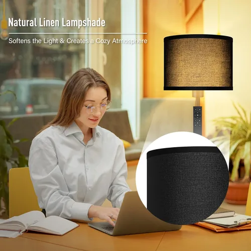 Miniatura 6 de Lámparas de pie para sala de estar, lámpara de pie regulable sin escalones con control remoto, temperatura de color y brillo ajustables 2700K-6500K