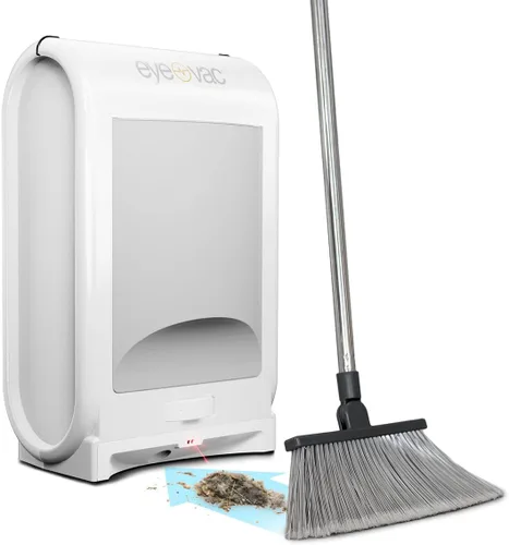 EyeVac Pro Aspiradora sin contacto con recogedor automático - Ultra rápida y potente - Ideal para barrer pelo de mascotas, comida, suciedad en
