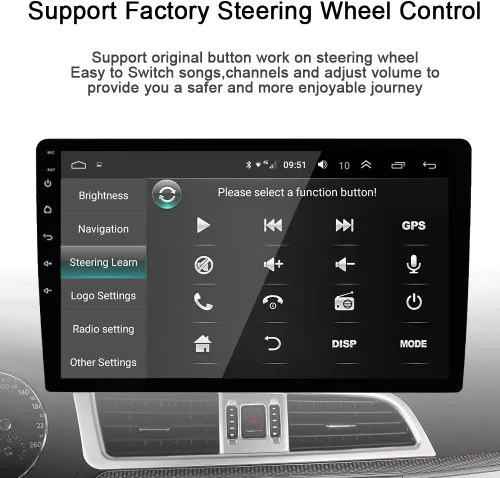 Miniatura 6 de 8Core 4GB+64GB Android 15 para Mitsubishi Outlander Radio 2006-2012 con 9 IPS Pantalla táctil GPS Unidad principal de navegación GPS incorporado DSP