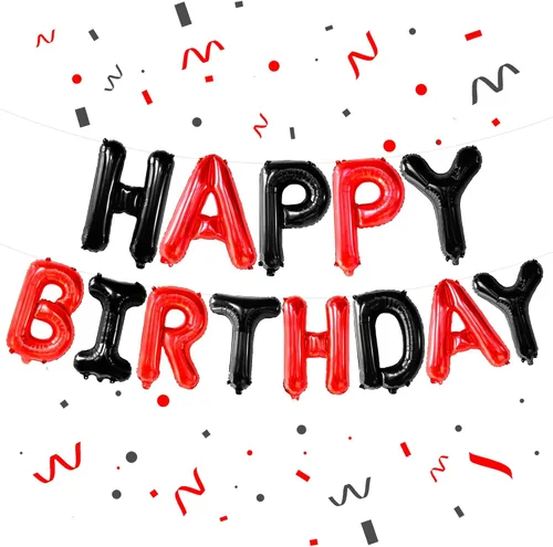 Miniatura 8 de KatchOn, Pancarta de Globos de Feliz Cumpleaños Azul Claro - 16 Pulgadas Cartel de Feliz Cumpleaños Decoración de Cumpleaños para Niños, Niñas