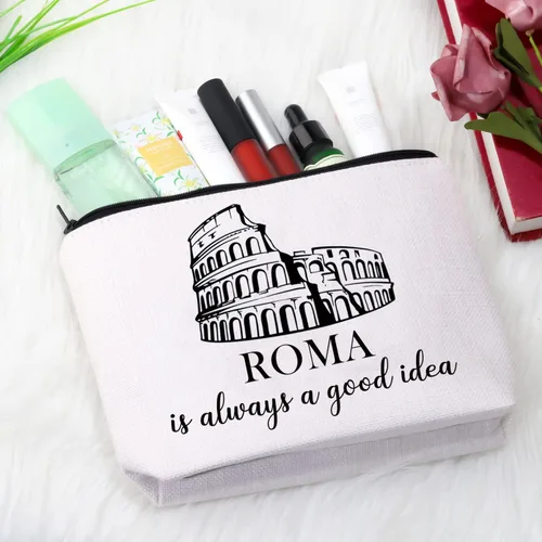Miniatura 6 de GJTIM Regalo de viaje Roma, regalo de Roma, regalo sorpresa de viaje de Roma, regalo del Coliseo romano, regalo de recuerdo de Italia, bolsa