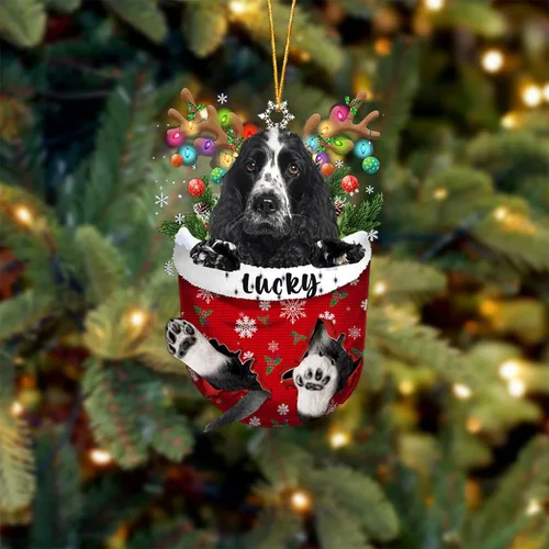 Miniatura 70 de Adorno de Navidad personalizado para perro Airedale Terrier en bolsillo de nieve, adorno para árbol de Navidad, idea de regalo para amantes