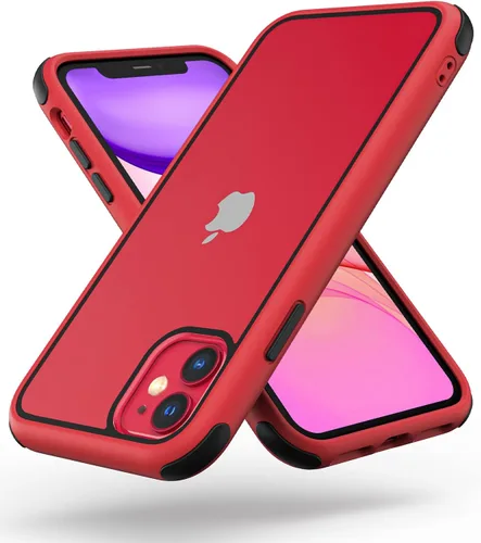 Miniatura 61 de Mobnano Funda transparente para iPhone 11, con protección multicolor a prueba de golpes, no amarillenta, anti arañazos, parte trasera