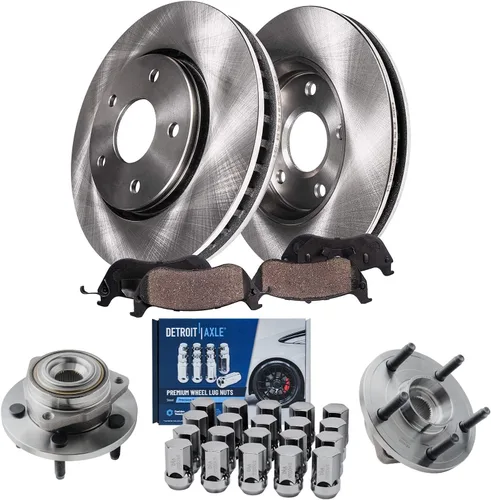 Miniatura 10 de Detroit Axle - Rotores de freno para Chrysler 200 2015 2016 2017, Rotores de freno de disco de reemplazo: 12.01" pulgadas delantero y 10.95