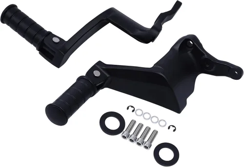 Miniatura 8 de TCT-MOTORPARTS Estriberas de pasajero Pedales Reposapiés de montaje para Boardwalk High Ball Victory Vegas Gunner Highball Kingpin Boardwalk Negro