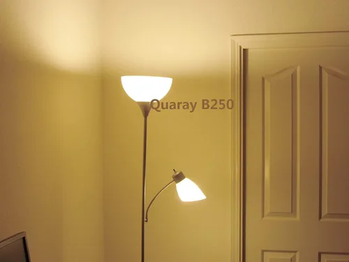 Miniatura 4 de Quaray Pantalla de lámpara de cuenco de plástico de 10 pulgadas para lámpara de pie Torchiere, blanco, B250