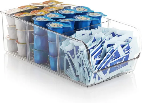 Miniatura 9 de Organización y almacenamiento de despensa – Contenedores organizadores de refrigerador – Contenedores organizadores apilables transparentes