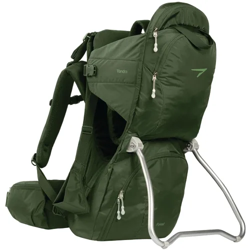 Vandra™ Forest - Mochila portadora de bebé escandinavo de senderismo - Gravity Lock™ marco de carcasa dura - Portabebés nido para niños pequeños y