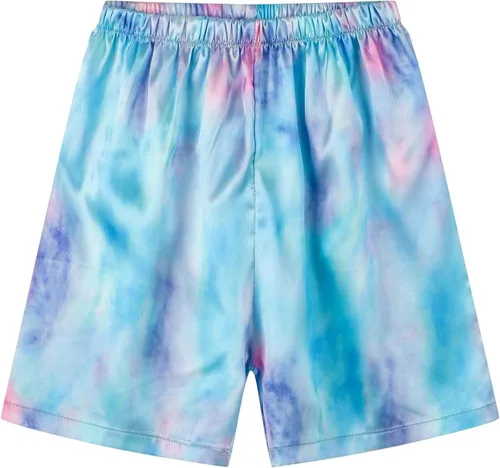 Miniatura 4 de Schbbbta Conjunto de pijama de seda para niñas y mujeres, ropa de dormir de satén con botones, 3 años - mujer XXL