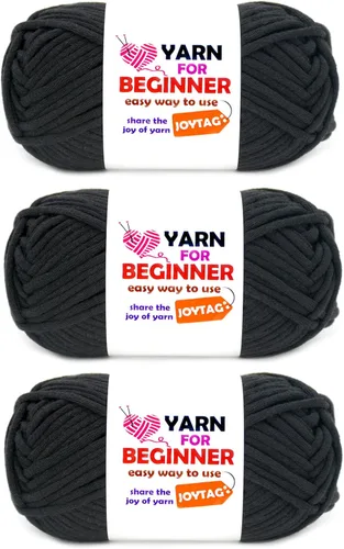 Miniatura 19 de Paquete de 3 hilos de ganchillo de mezcla de algodón y nailon - azul, gris, verde - 3x50g - puntadas fáciles de ver - kit de ganchillo y tejido