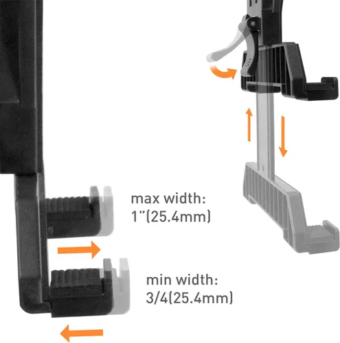 Miniatura 2 de iBOLT TabDock - Soporte para tableta a granel, se adapta a tabletas de 7 a 10 pulgadas y todos los adaptadores estándar de 4 puntas de la industria