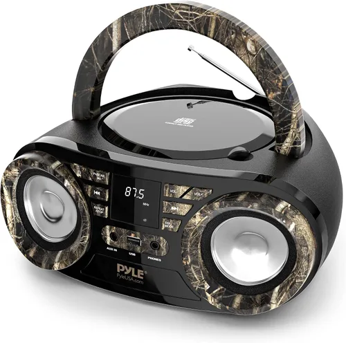 Miniatura 8 de PYLE REPRODUCTOR DE CD PORTÁTIL, REPRODUCTORES DE CD PARA EL HOGAR, REPRODUCTOR DE CD PORTÁTIL, POTENCIA MÁXIMA DE 50W, TRANSMISIÓN BT INALÁMBRICO