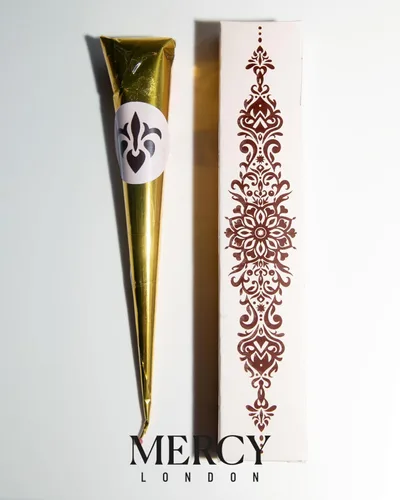 Miniatura 5 de Conos de henna de MERCY LONDON. 1 cono, listo para usar. Tinte natural prémium para el cabello Mendhi para un color rico y vibrante. Mehandi indio