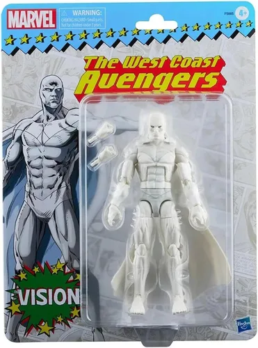 Miniatura 6 de Marvel Legends Series Vision - Figura de acción de embalaje retro de 6 pulgadas, más de 4 años, 2 accesorios