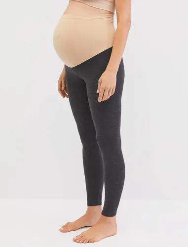 Miniatura 33 de Motherhood Maternity Leggings esenciales elásticos de longitud completa para mujer, ajuste secreto sobre el vientre