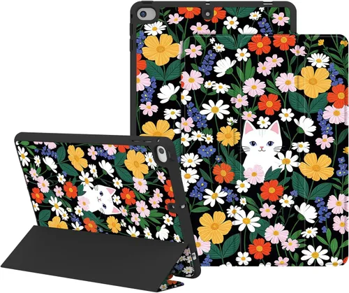 Miniatura 18 de Funda para iPad de 6ª/5ª generación de 9.7 pulgadas (2018/2017), iPad Air 2 y 1 (2014/2013), funda protectora con soporte para lápices, funda