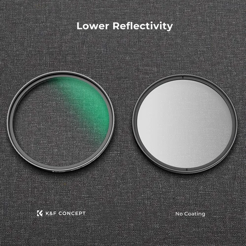 Miniatura 5 de K&F CONCEPT Filtro de niebla blanca de 1/4 de 2.165 in, 18 recubrimientos multicapa, filtro de difusión blanco suave de ensueño con paños