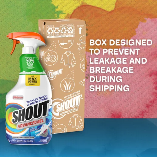 Miniatura 8 de SHOUT Gel removedor de manchas avanzado para ropa sucia, descompone manchas difíciles, secas y difíciles, espray de 22 onzas
