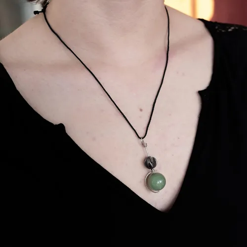 Miniatura 8 de Collar estimulante para el apoyo en la extracción de cabello y piel Collar táctil personalizado, joyería para hacer nudos y girar