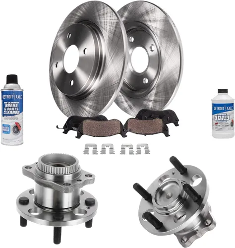Miniatura 39 de Detroit Axle - Rotores de freno para Nissan NV2500 NV3500 NV1500 NV1500 2012-2021, repuesto de rotores de freno de disco: rotor delantero de 14.17