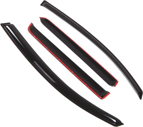 Miniatura 2 de Visor de ventana compatible con Mitsubishi Endeavor 2004-2010, DGWV2-320, deflector de montaje exterior, protector de lluvia, humo oscuro, juego