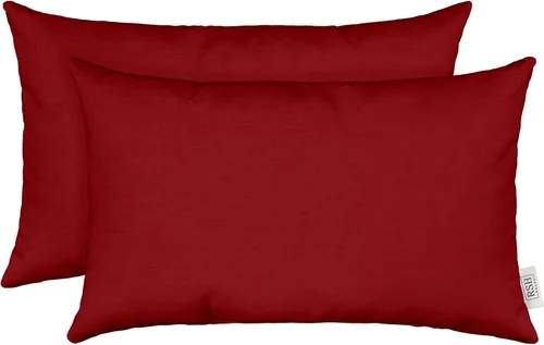 Miniatura 42 de RSH DECOR: Sunbrella - Juego de 4 almohadas lumbares, 20 x 12 pulgadas, tela de rendimiento resistente al agua y a la decoloración, fundas