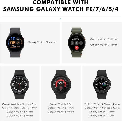 Miniatura 2 de MoKo Metal Band Compatible con Samsung Galaxy Watch 7 FE 6 5 4 Banda 40mm 44mm/Watch 5 Pro Banda 45mm/Watch 6 Classic Banda 43mm 47mm/4 Classic 42mm