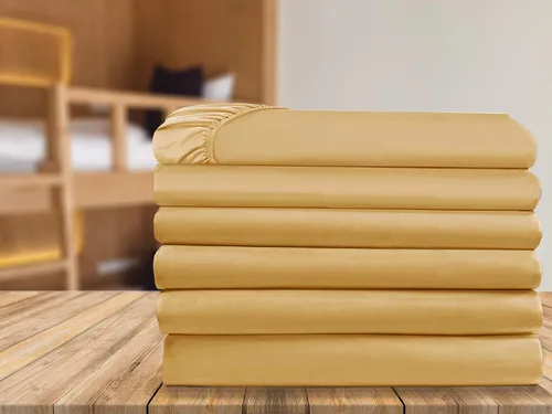 Miniatura 18 de Elegant Comfort Paquete de 6 sábanas bajeras bajeras de 1500 hilos, calidad prémium hotelera, bolsillo profundo, sin arrugas, resistentes a