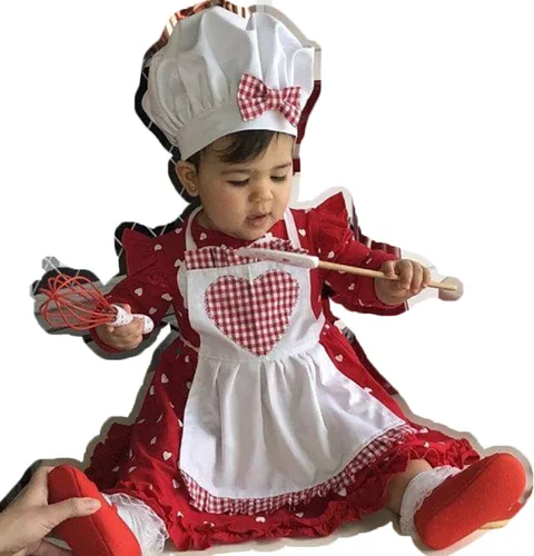 Miniatura 5 de Zeroest Traje de chef para bebé, accesorios de fotografía para niños pequeños, delantal de chef divertido para sesión de fotos, sombrero de chef