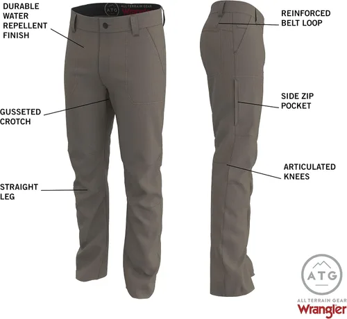 Miniatura 4 de ATG by Wrangler Pantalón Trail con bolsillo con cremallera para hombre