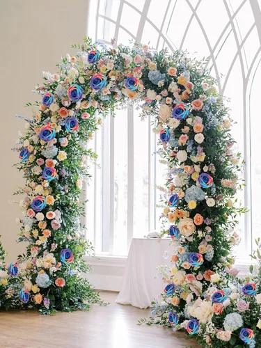 Miniatura 3 de MACTING Flores Artificiales Rosas 30PCS Tacto Real Flores Falsas con Tallo Rosa de Espuma Arcoíris para Bricolaje Ramos de Novia de Boda Centros