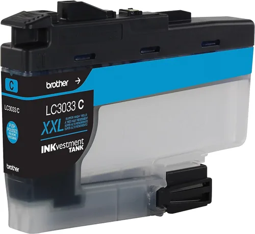Miniatura 3 de Brother LC3033C, cartucho de tinta de tanque de tinta cian de alto rendimiento original LC3033C, rendimiento de página de hasta 1500 páginas