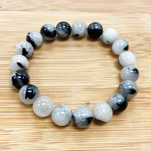 Miniatura 456 de Gem Avenue Handmade Round Bead Stretch Bracelet Unisex Natural Stone Beaded Jewelry for Men & Women, Elastic Wristband for Daily Wear