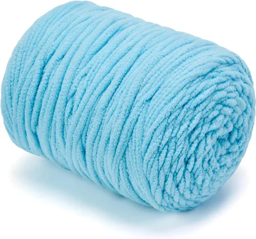 Miniatura 14 de Hilo de Chenilla Grueso para Tejer/Crochet Manta de Bebé, Hilo Elegante para Amigurumi #6 Súper Voluminoso Extra Grueso Suave Esponjoso Hilo Grande