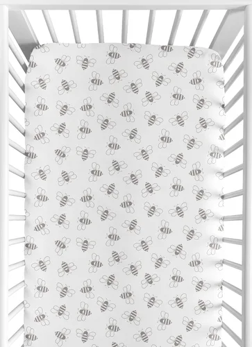Miniatura 7 de Sábana bajera para cuna para ropa de cama de bebé y niño a rayas azul marino y gris - Estampado a rayas azul (blue and grey stripe)